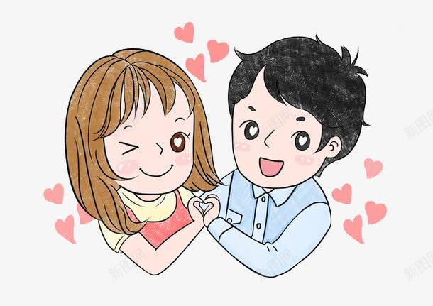 情人节装饰手绘插图相爱的人爱心png免抠素材_新图网 https://ixintu.com 情人节 手绘 插图 插画爱情 爱心 相爱的人 装饰