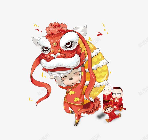 喜庆舞龙png免抠素材_新图网 https://ixintu.com 喜庆 新年 舞龙