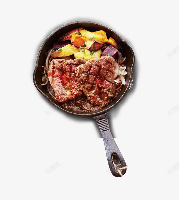 干锅猪扒png免抠素材_新图网 https://ixintu.com 猪扒 美味 餐饮