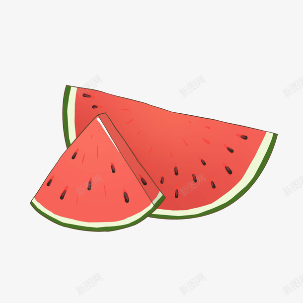 夏日凉爽西瓜psd免抠素材_新图网 https://ixintu.com 凉爽 夏日 水果 西瓜