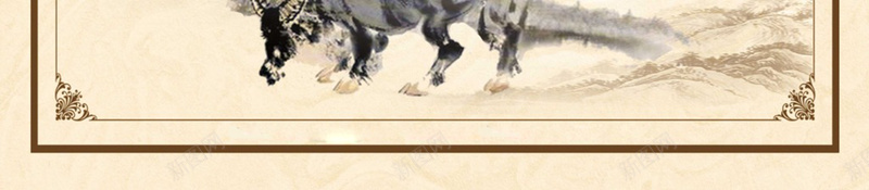 清明节牛娃背景素材jpg设计背景_新图网 https://ixintu.com 清明节 放牛娃 老牛 花框 花纹 草帽 笛子 远山