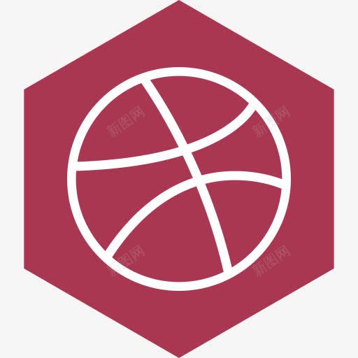 六角媒体社会Miu六边形扁平社会图标png_新图网 https://ixintu.com Dribbble hexagon media social 六角 媒体 社会