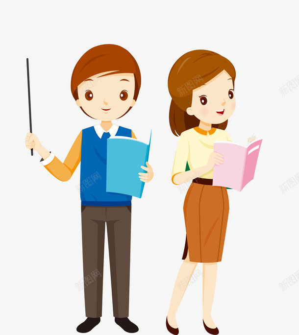 卡通人物上课教师png免抠素材_新图网 https://ixintu.com 上课插图 上课教师 免扣 卡通 教师节主题