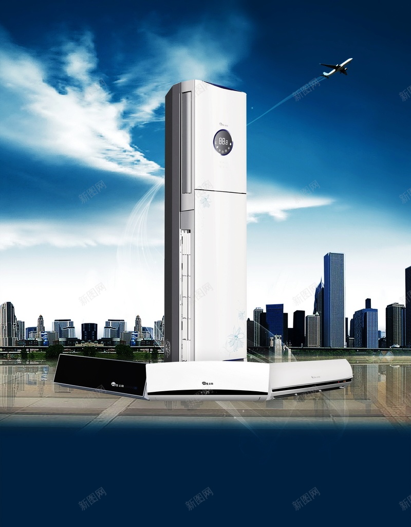 家用电器背景模板psd设计背景_新图网 https://ixintu.com 冰箱 城市 家用 建筑 电器 海报 平面 广告 背景 PSD 素材 模板