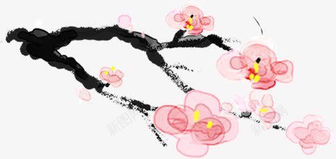 创意合成效果红色桃花png免抠素材_新图网 https://ixintu.com 创意 合成 效果 桃花 红色
