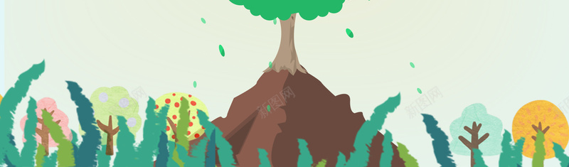 护苗行动海报背景模板psd_新图网 https://ixintu.com 公益 创意 卡通 呼吁 海报 护苗行动 树木 简约 psd