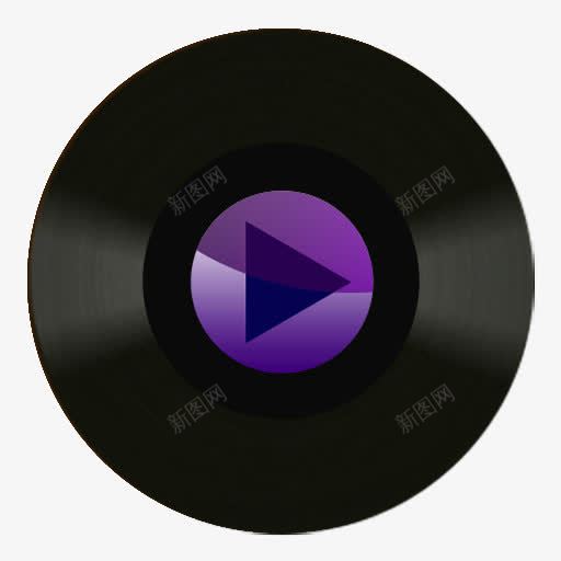 唱片质感扁平化图标png_新图网 https://ixintu.com 唱片 图标 扁平化 质感