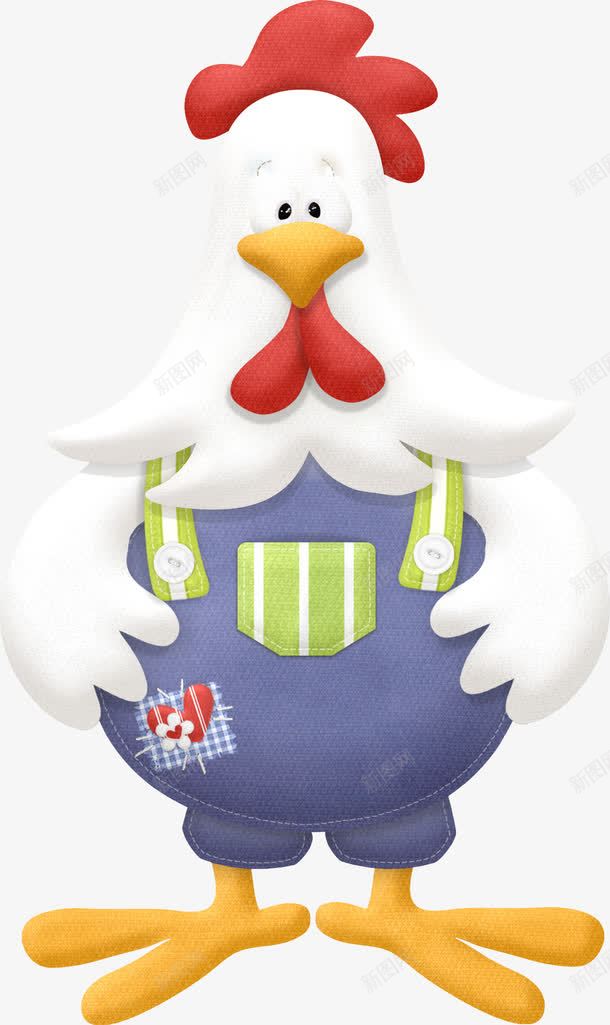 漂亮卡通公鸡png免抠素材_新图网 https://ixintu.com 公鸡 卡通公鸡 漂亮公鸡