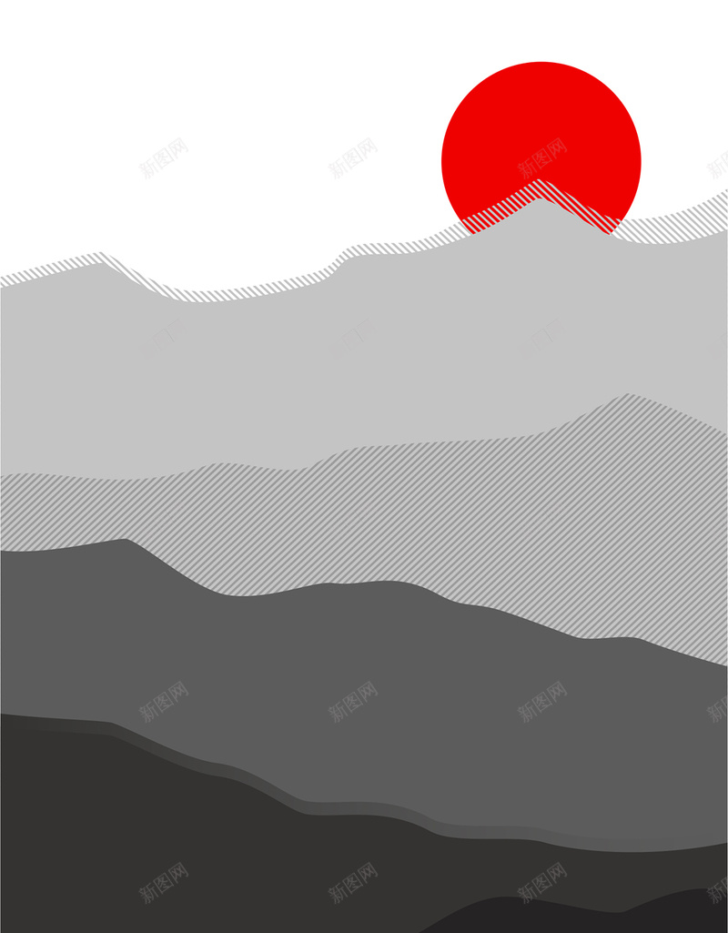 水墨古典H5背景jpg设计背景_新图网 https://ixintu.com 水墨 古典 夕阳 中国风 H5背景 H5 h5