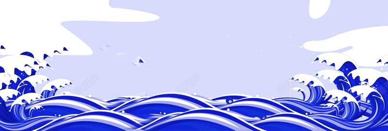 淘宝天猫电商儿童节蓝色bannerpsd设计背景_新图网 https://ixintu.com 促销 儿童节促销 天猫 水花 淘宝 电商 电商促销 蓝色banner