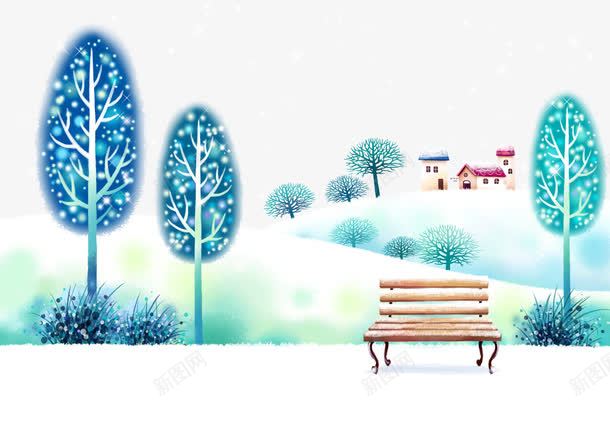 绿色梦幻场景背景png免抠素材_新图网 https://ixintu.com 场景 树杆 梦幻 素材 绿色 背景
