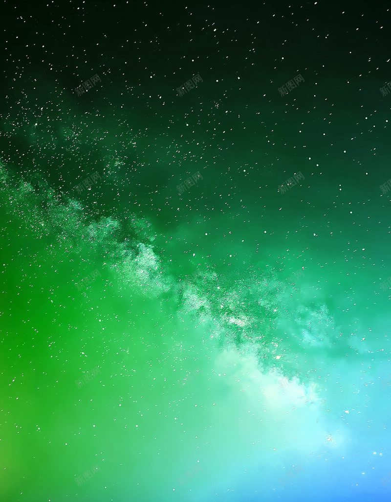 绿色星空景观手机端H5背景jpg设计背景_新图网 https://ixintu.com H5背景 云彩 大自然 宇宙 手机端 星光 星空 星空背景 景观 景观背景 科技 绿色 绿色星空