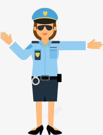 指挥交警卡通png免抠素材_新图网 https://ixintu.com 交警 卡通 图片 指挥
