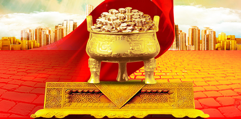 红色大气金鼎315消费者权益日H5背景psd设计背景_新图网 https://ixintu.com 315 H5 公平 城市建筑 大气 消费者权益日 红色背景 绸缎 背景素材 诚信购买 金鼎