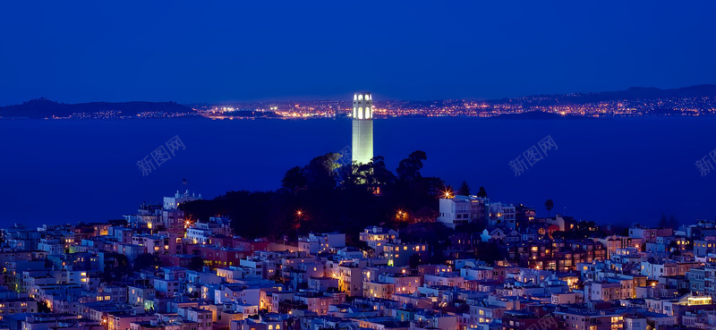 海边城市夜景jpg设计背景_新图网 https://ixintu.com 摄影 梦幻夜景 海报banner 海边城市夜景 海边灯塔 紫色夜景 风景 魅力城市