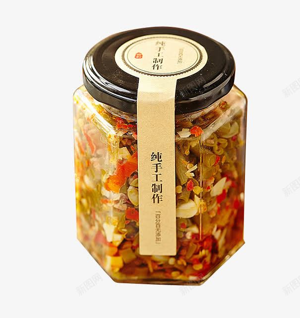 辣椒酱png免抠素材_新图网 https://ixintu.com 实物 罐装 酱料瓶 食品