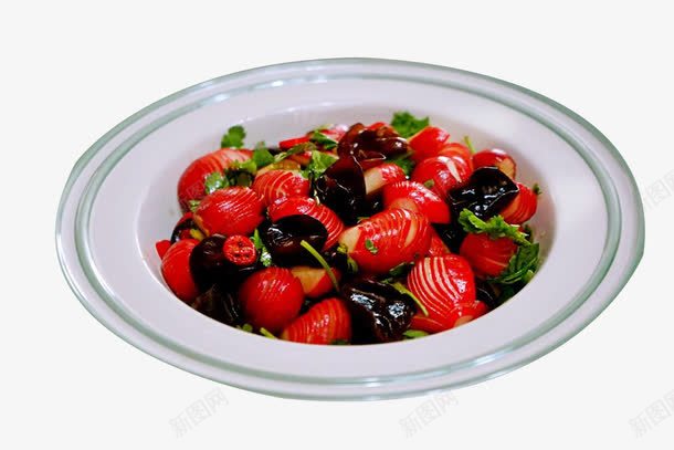 蔬果拌木耳png免抠素材_新图网 https://ixintu.com 凉拌木耳 凉食 蔬果 食物 黑木耳