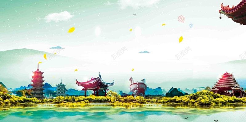 小清新旅游海报psd设计背景_新图网 https://ixintu.com 小清新 旅游 旅游海报 春季旅游 春游季 春游宣传单 春游广告 春游踏青海报