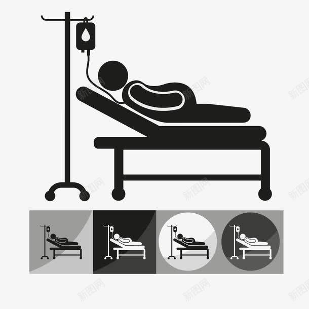 输液的病人png免抠素材_新图网 https://ixintu.com 吊针 孕妇 生病 病人 输液