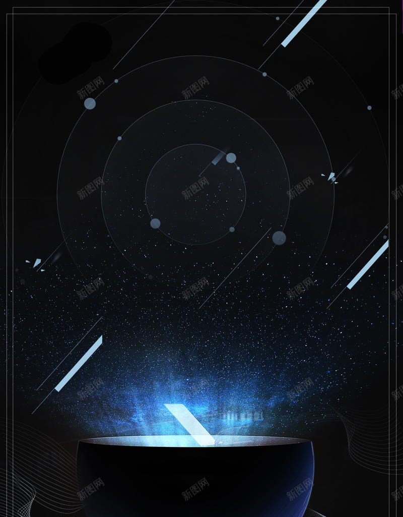 蓝色商务科技渐变光效效果背景jpg设计背景_新图网 https://ixintu.com 光效 商务 效果 未来 渐变 科技 粒子 背景 蓝色