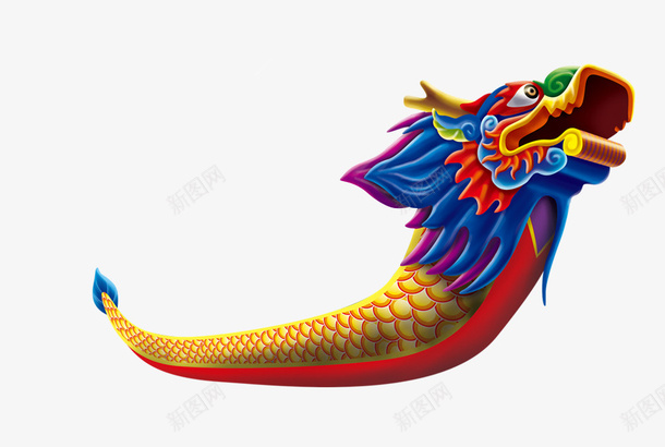 龙舟矢量图eps免抠素材_新图网 https://ixintu.com 创意 彩色 船 龙舟 矢量图