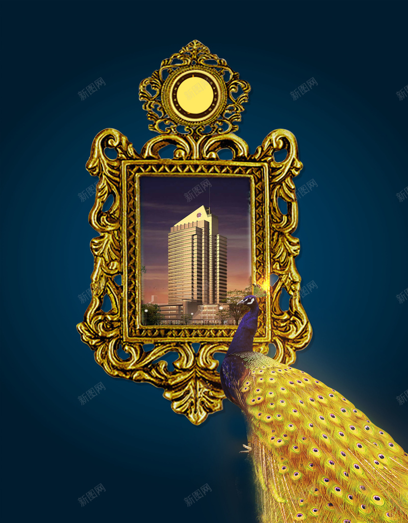 复古高贵欧式相框前的孔雀房地产背景素材jpg设计背景_新图网 https://ixintu.com 复古背景 高贵背景 复古 欧式 高贵 欧式素材 相框 欧式相框 孔雀 动物 房地产 房产 房产背景