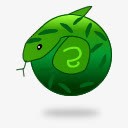 卡通绿色小蛇图标png_新图网 https://ixintu.com 卡通 绿色