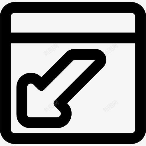 登录网页按钮的轮廓图标png_新图网 https://ixintu.com Web界面 按钮 概述 登录 箭窗 通用接口