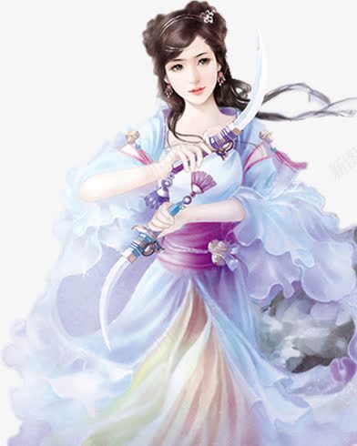手拿匕首的古代女子png免抠素材_新图网 https://ixintu.com 匕首 古代 女子