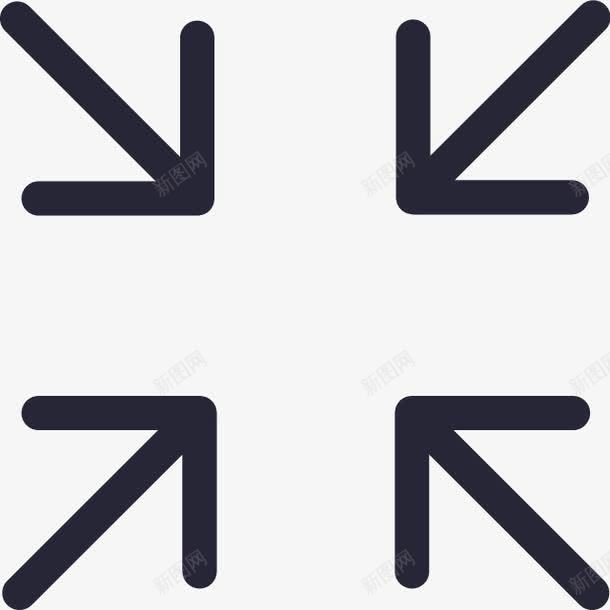 退出全屏图标png_新图网 https://ixintu.com 退出全屏