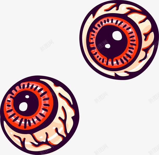 手绘眼球png免抠素材_新图网 https://ixintu.com 手绘 眼珠 眼球