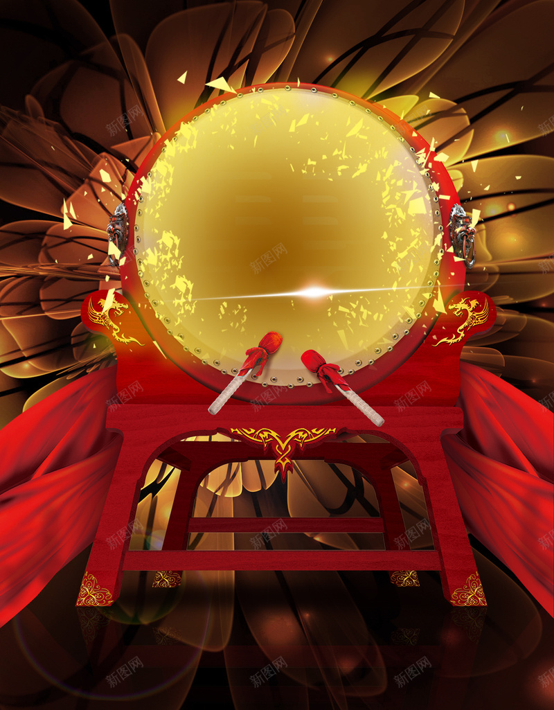 盛大开业背景psd设计背景_新图网 https://ixintu.com 击鼓 喜庆 大气 开业 活动 海报 矢量 背景