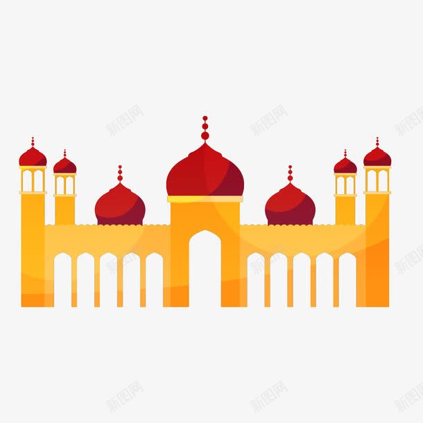 宰牲节宗教剪影png免抠素材_新图网 https://ixintu.com 2017 Adha Eid adha al eid mubarak ul 宗教 建筑剪影