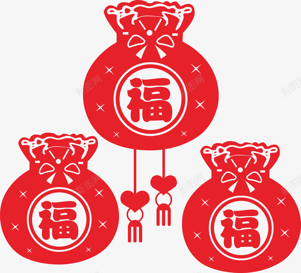 新年福袋图标png_新图网 https://ixintu.com 吉祥 图标 新年 新年福袋 福 福袋 节日