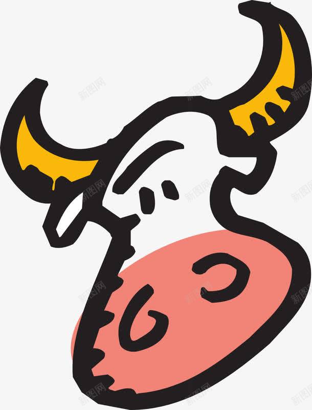可爱的公牛头png免抠素材_新图网 https://ixintu.com 公牛 动物 品种 家养 牛 自然