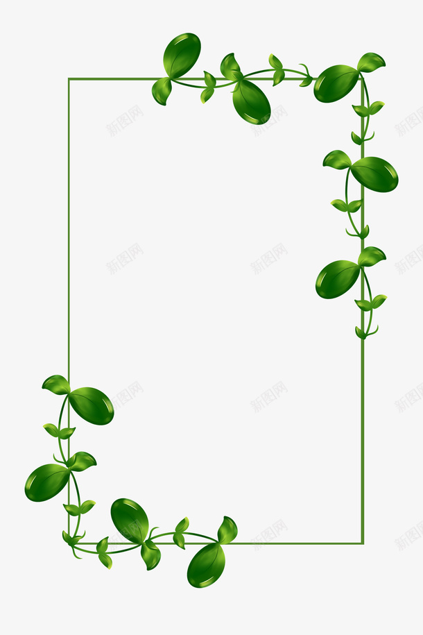 边框植物边框藤蔓绿叶png免抠素材_新图网 https://ixintu.com 植物边框 绿叶 藤蔓 边框