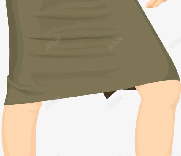 手绘知性女子png免抠素材_新图网 https://ixintu.com 手绘 白领 知性女子