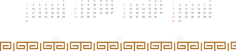 喜庆2018年狗年吉祥春节挂历jpg设计背景_新图网 https://ixintu.com 狗年 春节挂历 挂历 喜庆 吉祥 新年快乐 中国风 日历 年历
