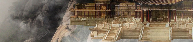 梅花山水水墨画海报背景素材psd设计背景_新图网 https://ixintu.com 梅花 山水 水墨画 海报背景 背景素材 花瓣 云雾 寺庙 养生海报 中国风