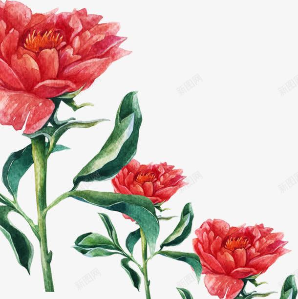 七夕红色卡通手绘花朵png免抠素材_新图网 https://ixintu.com 卡通 红色 花朵