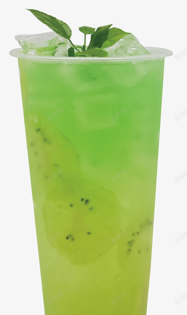 奇异果鲜果茶png免抠素材_新图网 https://ixintu.com 夏季茶饮 奇异果水果茶 水果茶 猕猴桃水果茶