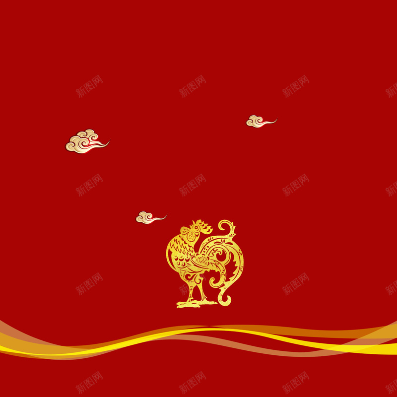 大红鸡年背景图片psd设计背景_新图网 https://ixintu.com 大红色 鸡 条纹 除夕 喜庆 背景 大红背景 背景图片 图片背景 中国风