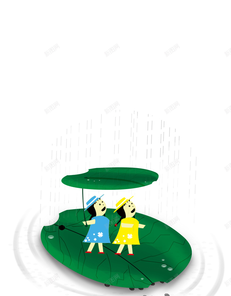 清明节荷叶看雨海报PSD背景图psd设计背景_新图网 https://ixintu.com PSD 情侣 手绘 海报 清明节 看雨 背景图 节日 荷叶