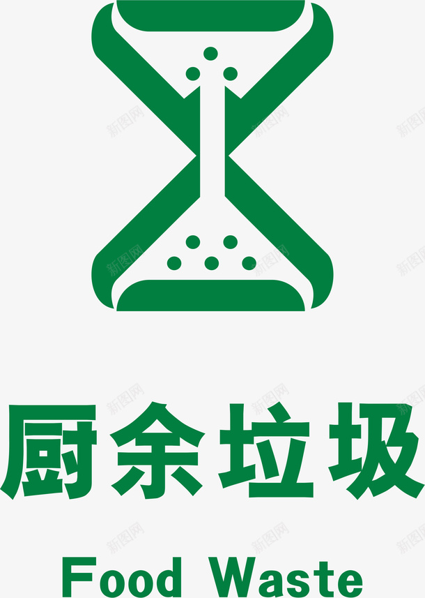 国家标准生活垃圾分类标识图标png_新图网 https://ixintu.com 分类标识 厨余垃圾 垃圾分类 生活垃圾