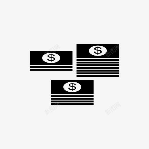 dollaricon图标png_新图网 https://ixintu.com 美元 钞票