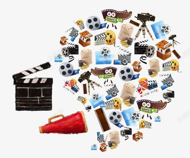 图标png_新图网 https://ixintu.com 图标 影片 漂浮