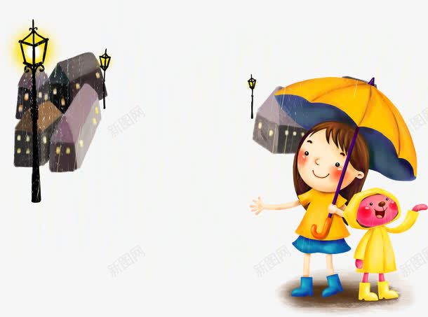 打伞的小女孩psd免抠素材_新图网 https://ixintu.com 榛勮壊灏忎紴 灏忓瀛 璺 鍗 鎵撲紴