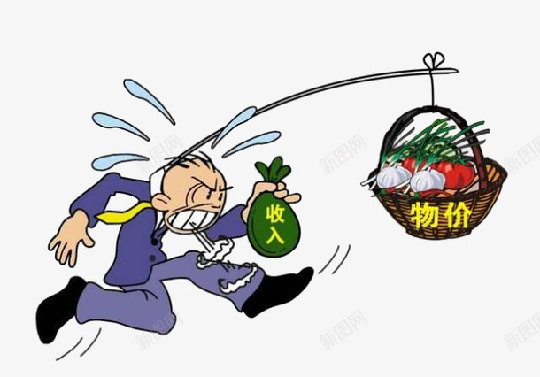 物价飞涨元素png免抠素材_新图网 https://ixintu.com 工资 物价 物价工资对比 物价飞涨
