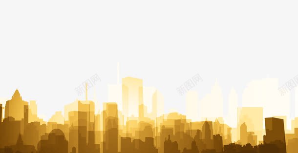 城市剪影png免抠素材_新图网 https://ixintu.com 剪影 城市剪影 黄昏