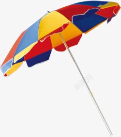 夏日清凉海报手绘太阳伞素材